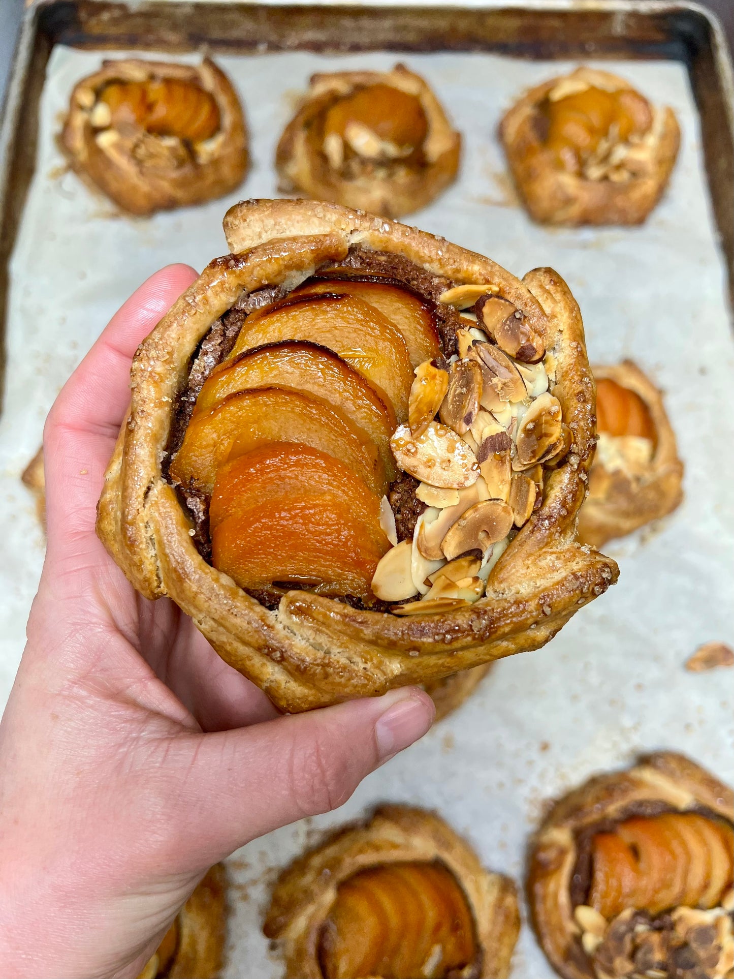 Spiced Apple, Pumpkin Butter & Pumpkin Seed Frangipane Galette