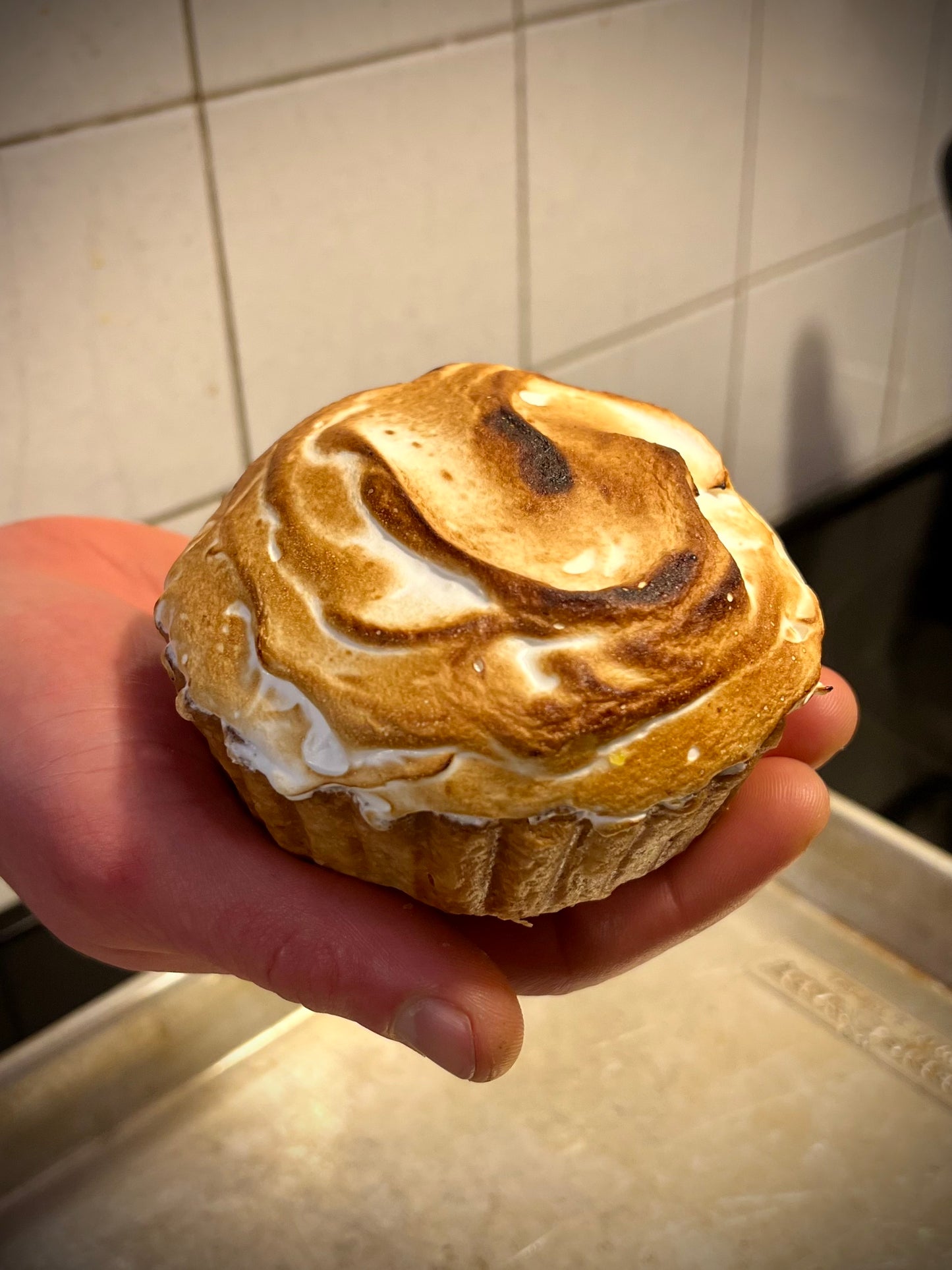 Grapefruit-Lemon Meringue Tartlet