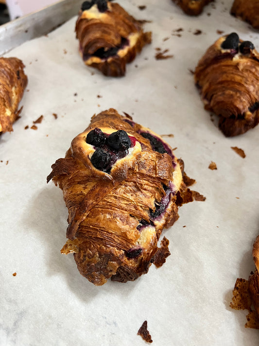 Blueberry Walnut Frangipane Croissant